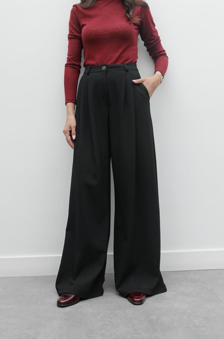 Siyah Tek Düğme Blazer Pantolon Takım