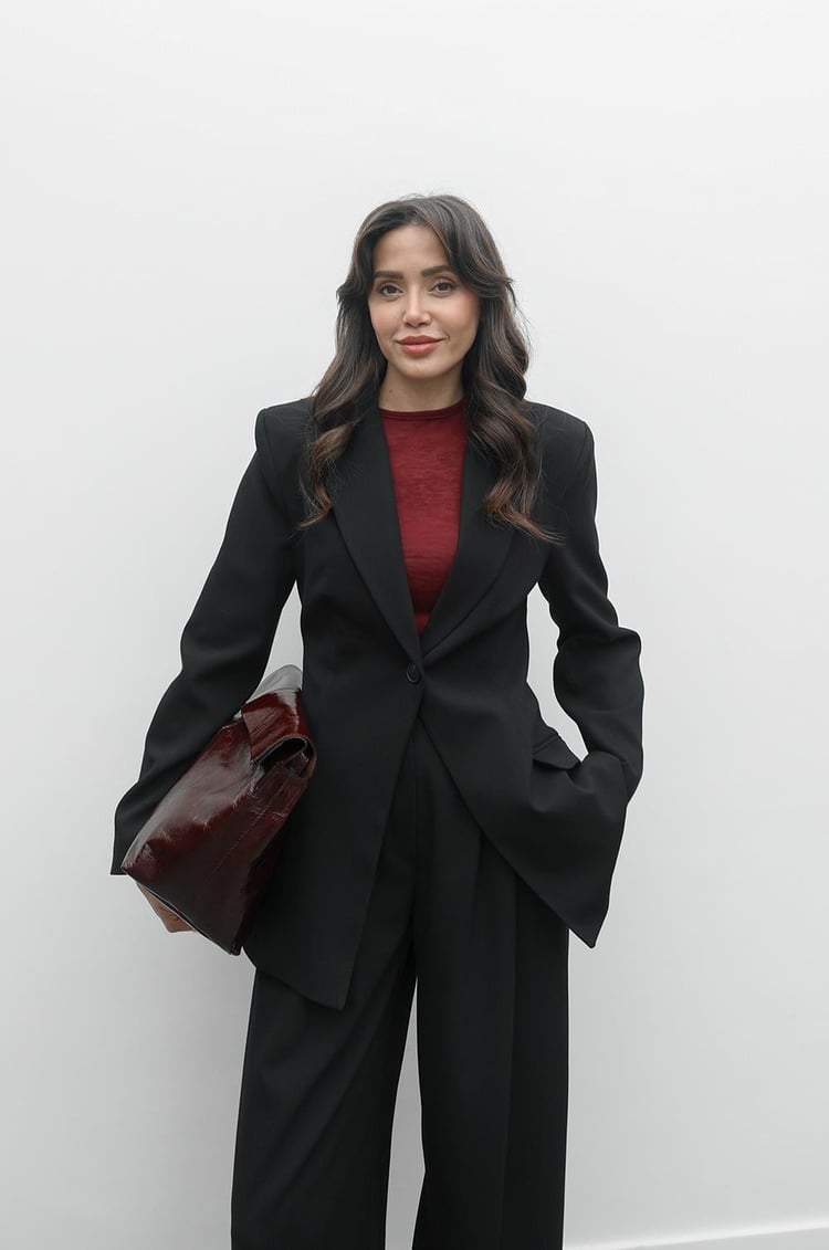 Siyah Tek Düğme Blazer Pantolon Takım