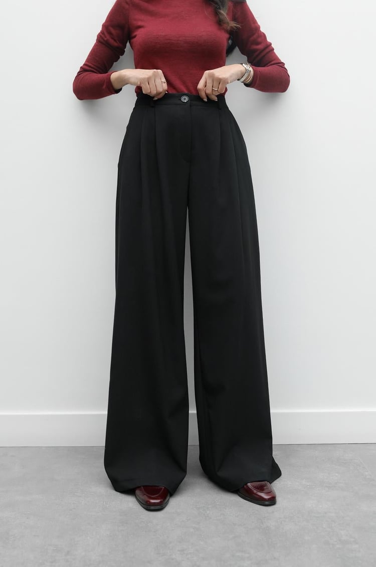 Siyah Tek Düğme Blazer Pantolon Takım