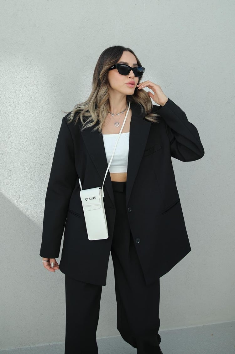 Siyah Vatkalı Odeon Premium Blazer Ceket