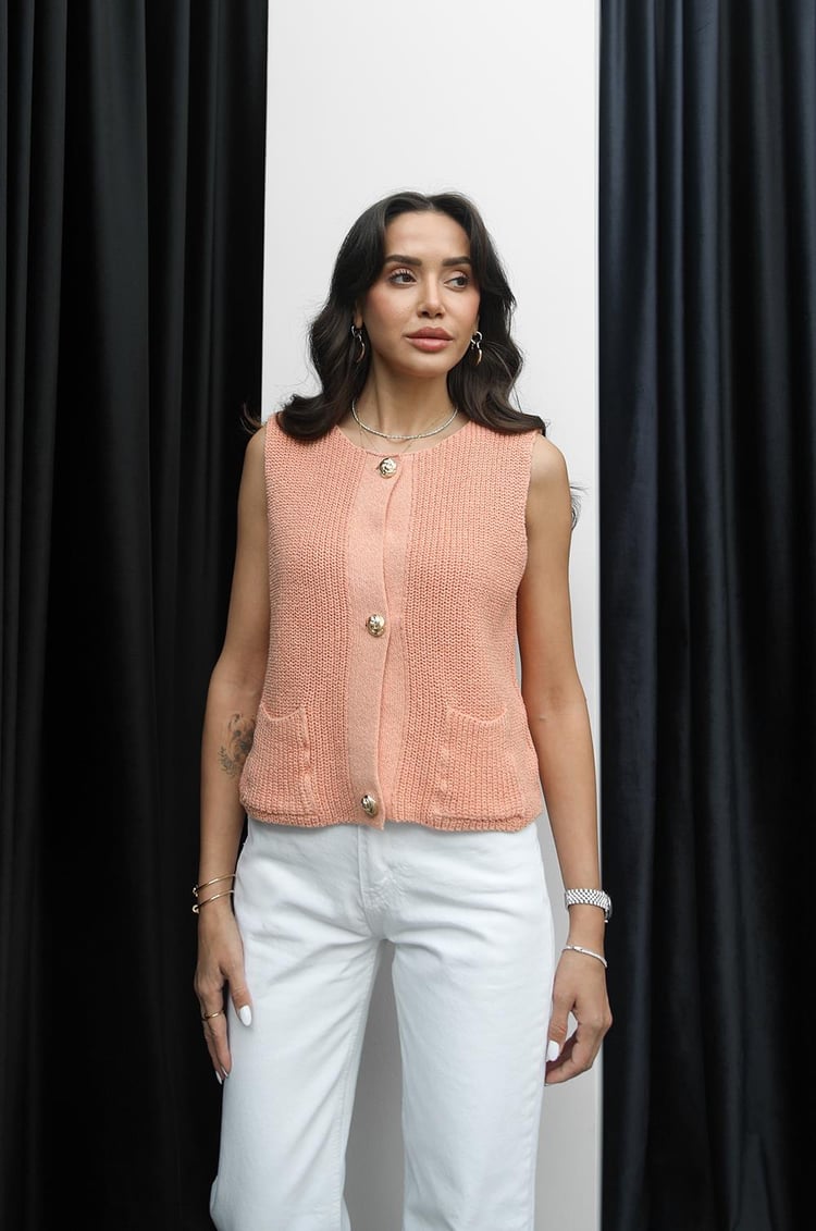 Somon Triko Bluz Yelek