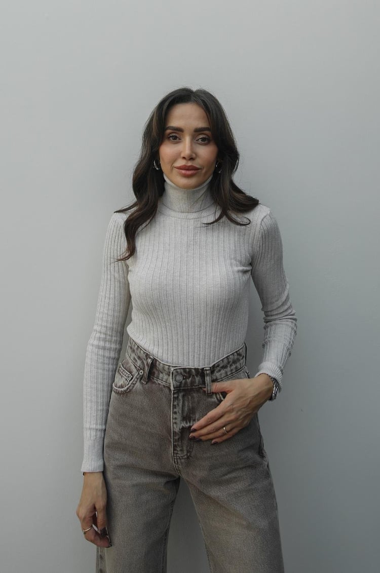 Taş Rengi Graham Fitilli Balıkçı Triko