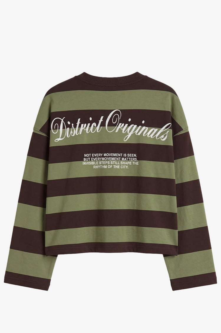 Yeşil District Originals Baskılı Sweatshirt