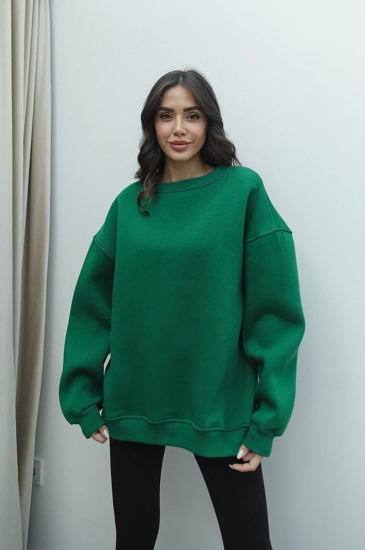 Yeşil Ella Oversize Sweatshirt