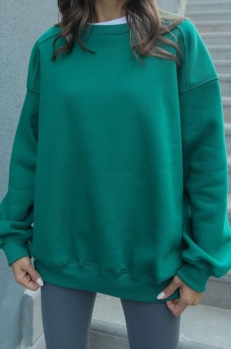 Yeşil Tove Basic Sweatshirt