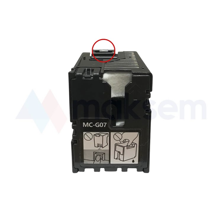 Atık Mürekkep Tankı (Waste Ink Tank) Çipli MC-G07 6799C001 TPLD, Canon Pixma G3390 G3780 G3800 G3880