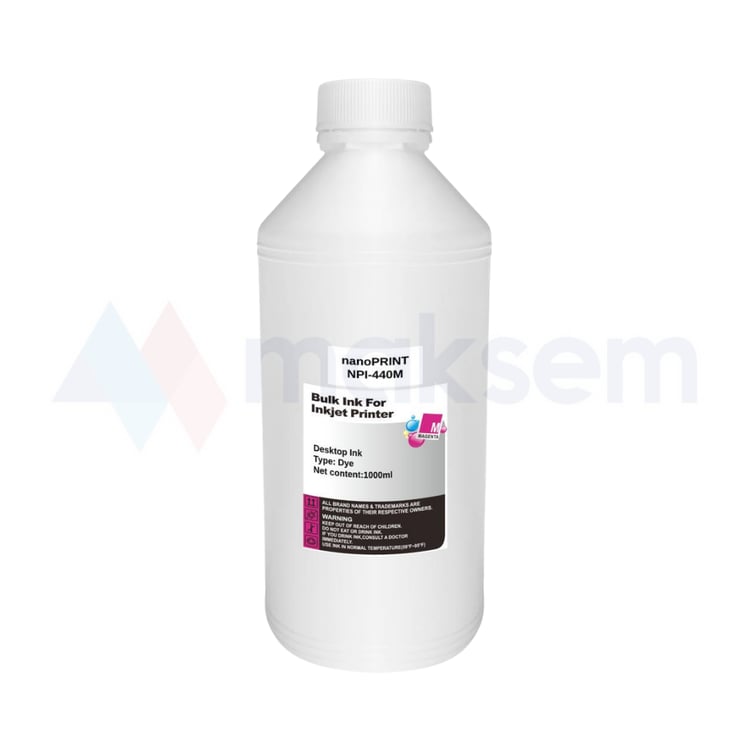 Kırmızı Mürekkep Dye (Ink) 1000ml 664 NPI-440M, Epson Universal Kartuş Modelleri: T0593 T0873