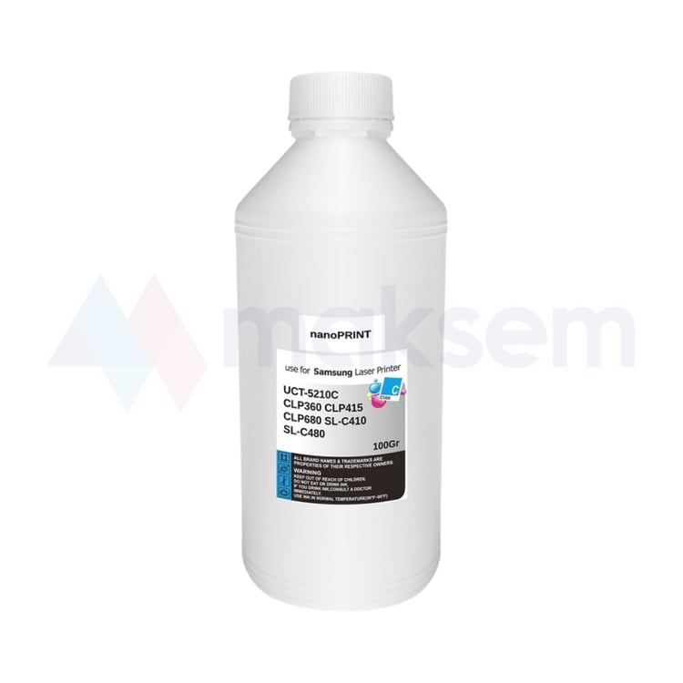Mavi Toner Tozu (Toner Powder) 100gr UCT-5210C nanoPRINT, Samsung CLP-360 CLP-415 CLP-680