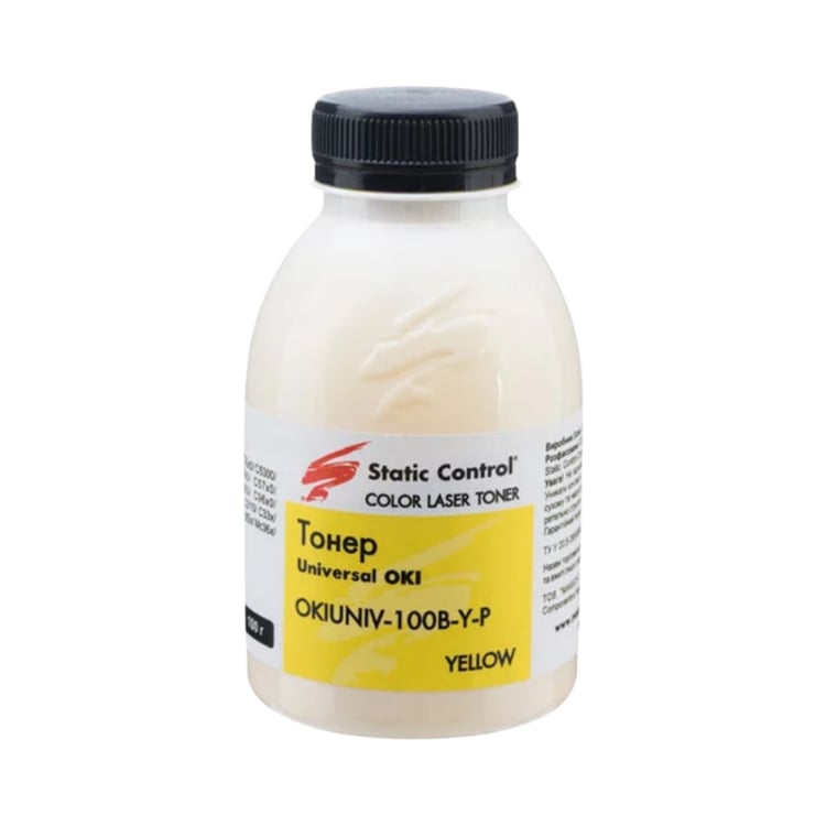 Sarı Toner Tozu (Toner Powder) 100gr OKIUNIV-Y Static, OKI Universal C3100 C3200 C3300 C3400