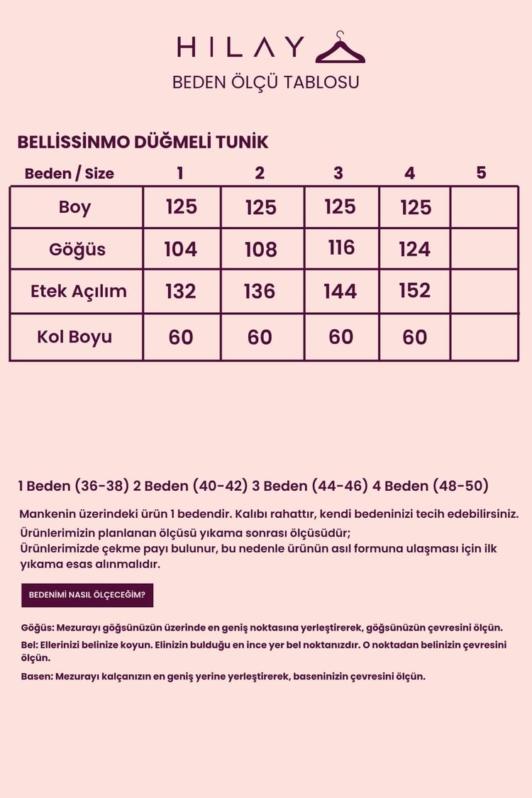 Bellissinmo Nervür Cep Detaylı Lyocell Tunik LACİVERT