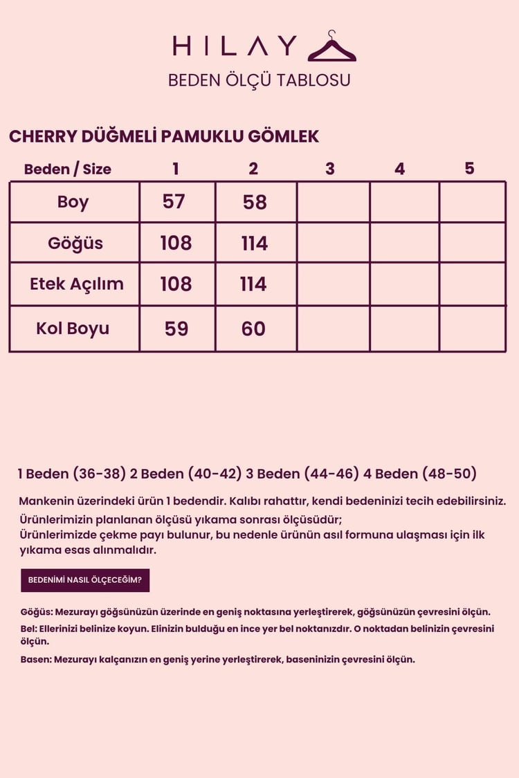 Cherry Dikiş Detaylı Pamuklu Gömlek LACİVERT