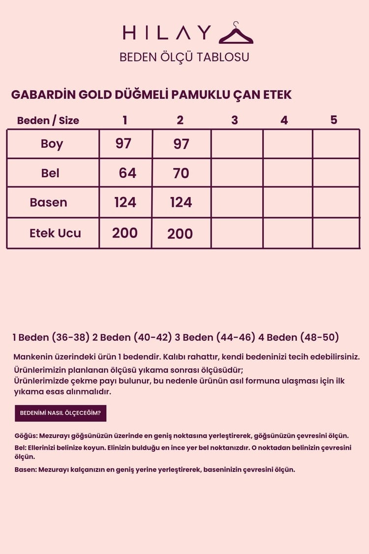 Gabardin Gold Düğmeli Pamuklu Çan Etek BEYAZ