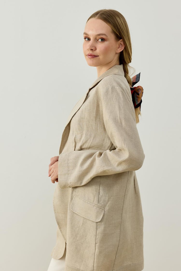 GRACE BLAZER CEKET NATURE
