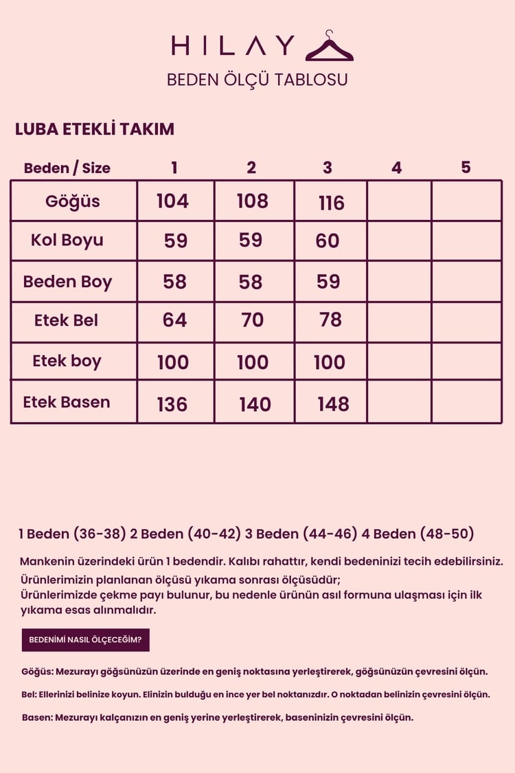 Luba Yarım Patlı Gömlek Yaka Keten Etekli Takım LACİVERT