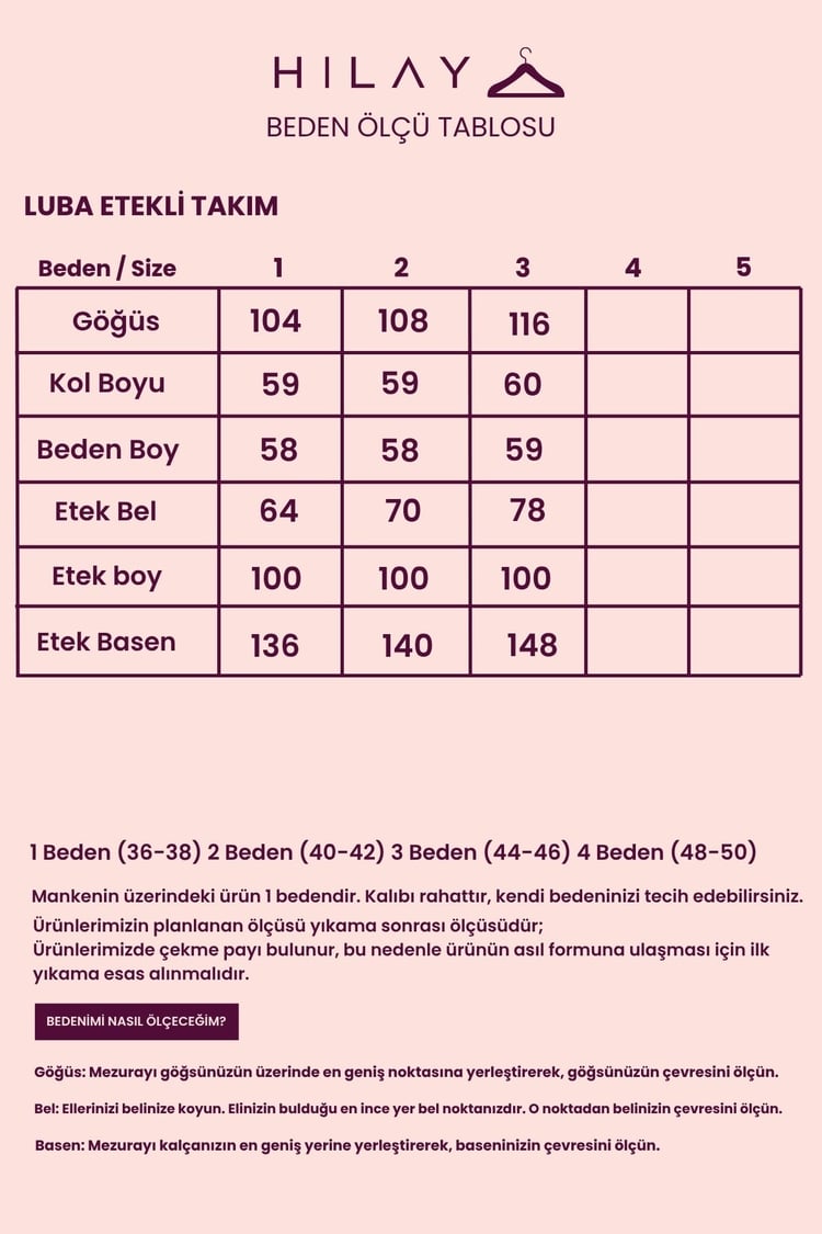 Luba Yarım Patlı Gömlek Yaka Keten Etekli Takım MÜRDÜM