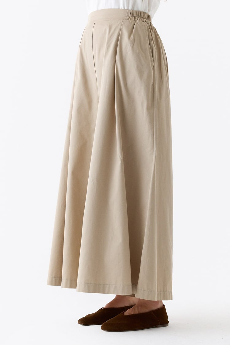 Over Pileli Bol Kesim Gabardin Pantolon BEJ
