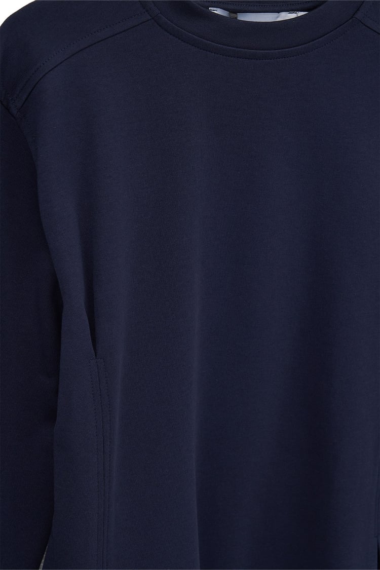 Tosca Pens ve Pile Detaylı Sweatshirt LACİVERT