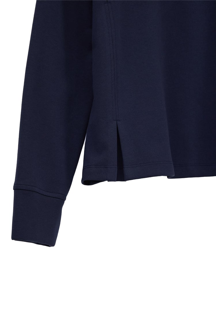 Tosca Pens ve Pile Detaylı Sweatshirt LACİVERT