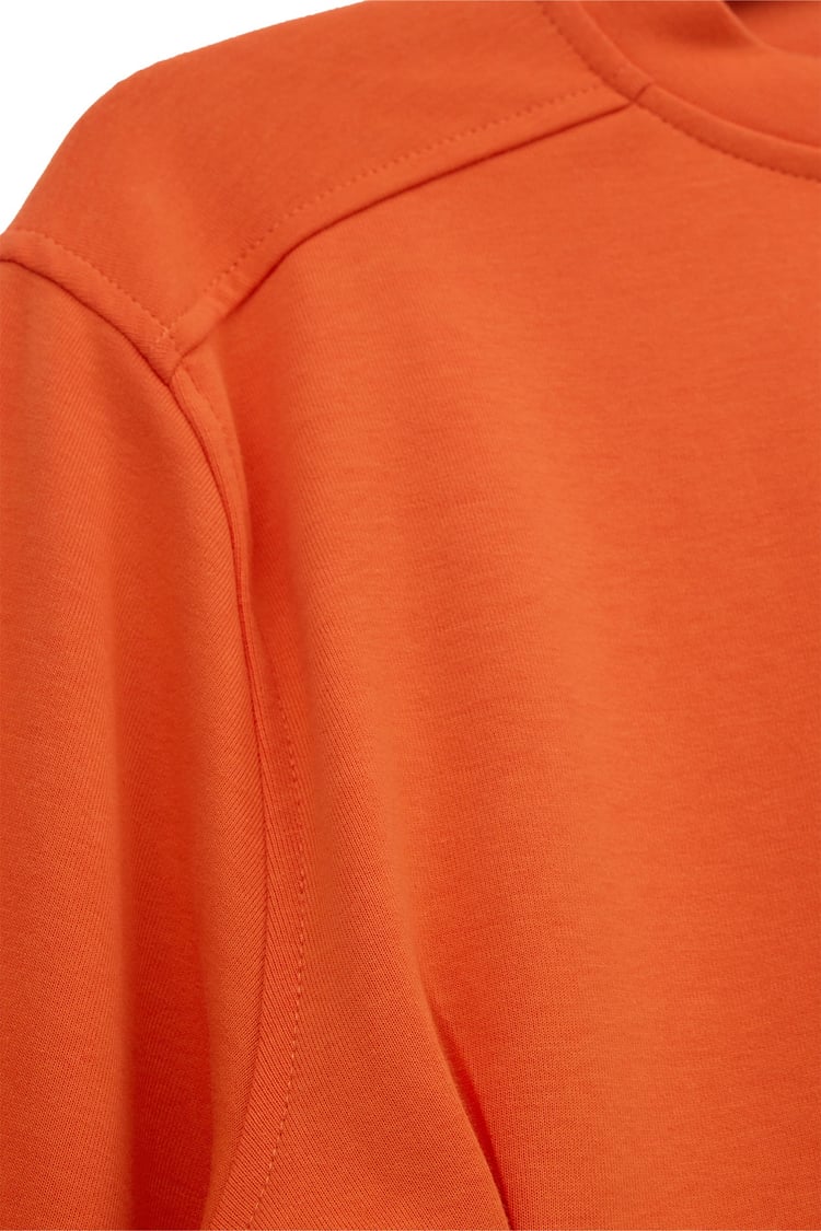 Tosca Pens ve Pile Detaylı Sweatshirt ORANJ