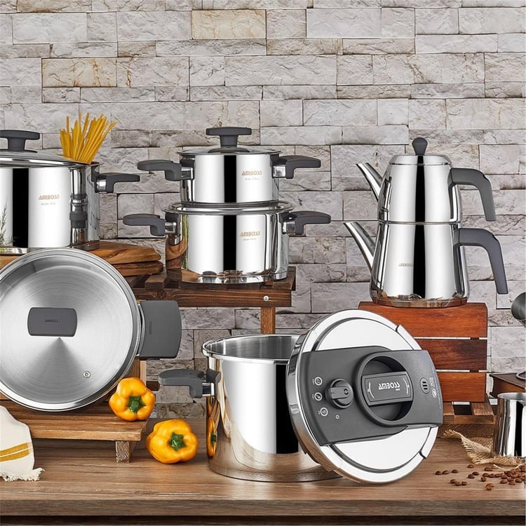 Amboss Eni-0021 Enio 18 Pc Çelik Çeyiz Seti Gri