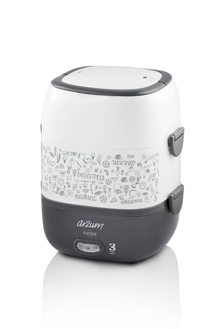 Arzum AR1073 Foodie Elektrikli Modern Sefer Tası - Beyaz