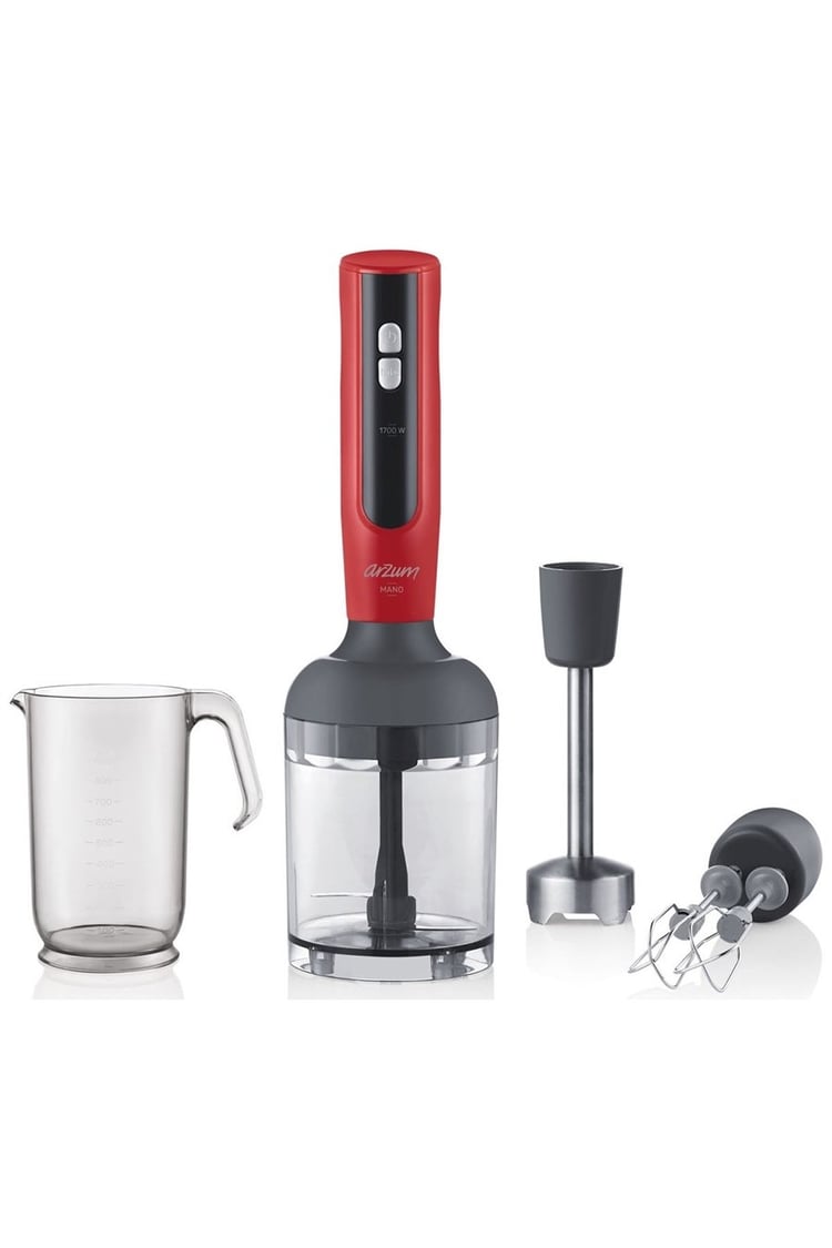 Arzum AR1092 Mano 1700 Watt El Blender Seti - Kırmızı