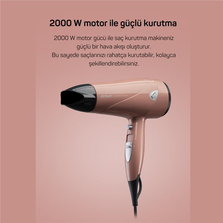 Arzum Ar5014-AG Senfony Color Saç Kurutma Makinesi