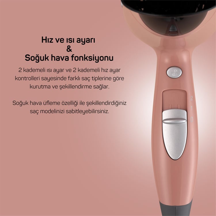 Arzum Ar5014-AG Senfony Color Saç Kurutma Makinesi