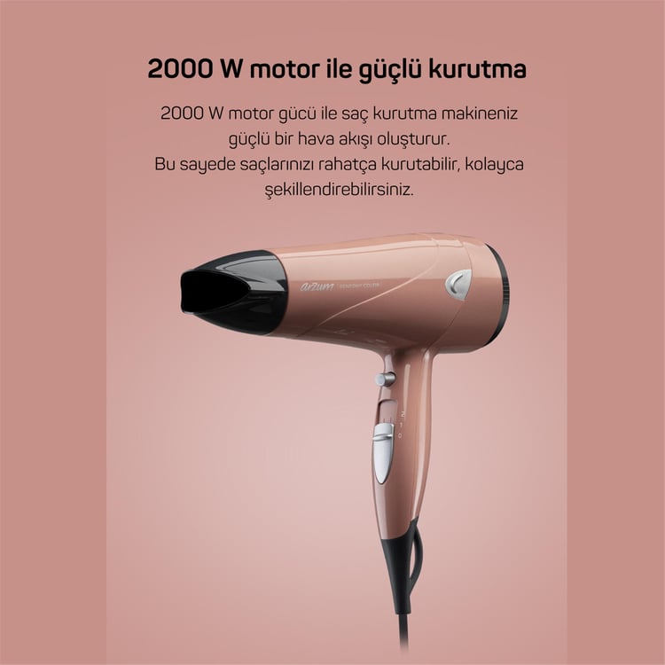 Arzum Ar5014-AG Senfony Color Saç Kurutma Makinesi