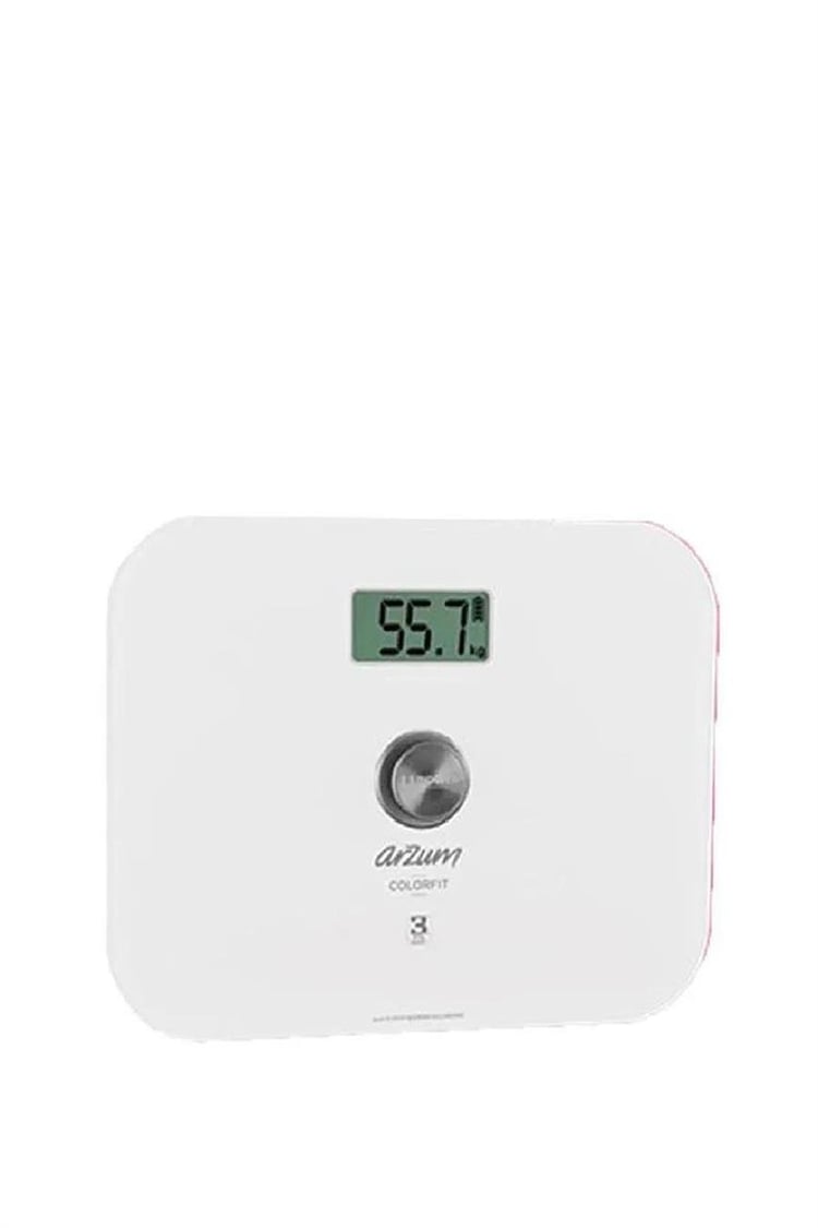 Arzum AR5034 Colorfit Çevre Dostu Cam Dijital Baskül Beyaz