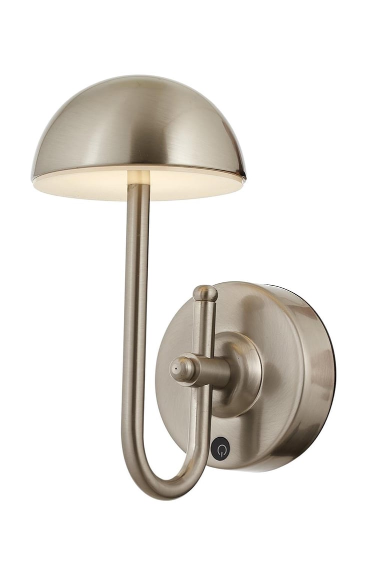 Avonni AP-64004-N Nikel Kaplama Aplik LED Metal Opal Pleksi 12x20 cm