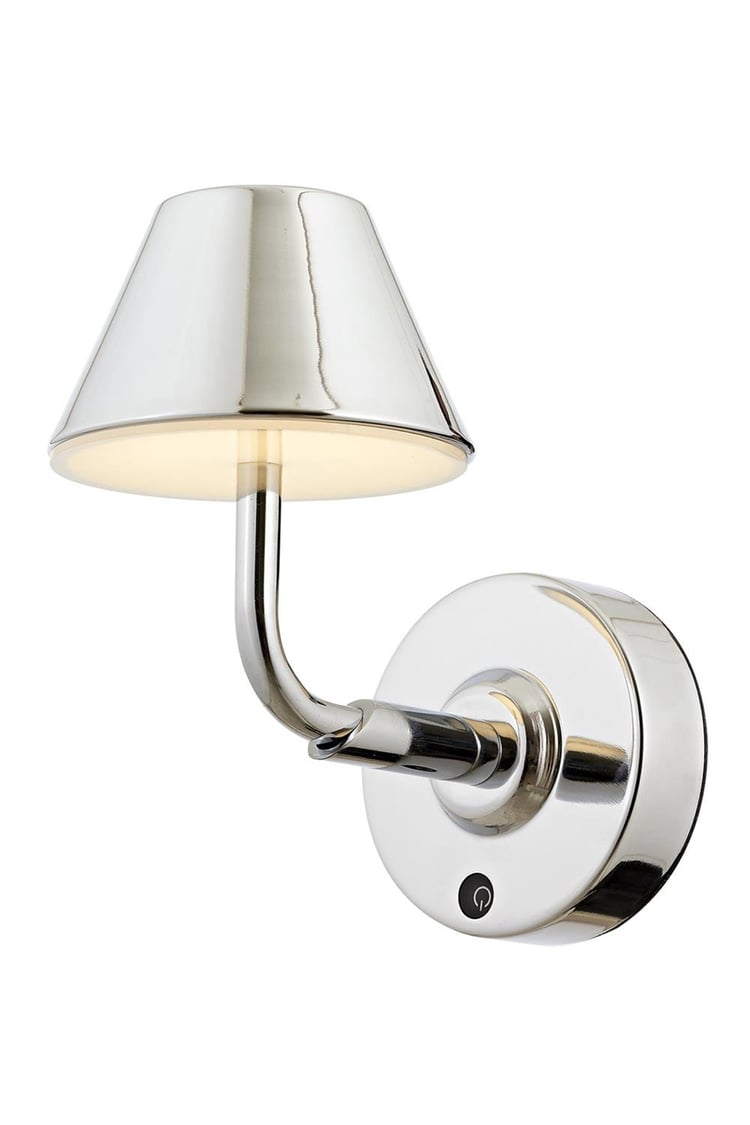 Avonni AP-64006-K Krom Kaplama Aplik LED Metal Opal Pleksi 12x22 cm