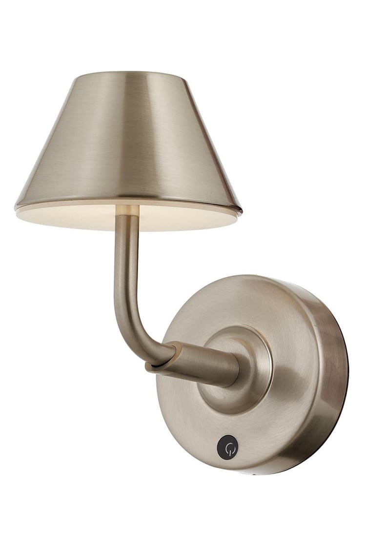 Avonni AP-64006-N Nikel Kaplama Aplik LED Metal Opal Pleksi 12x22 cm