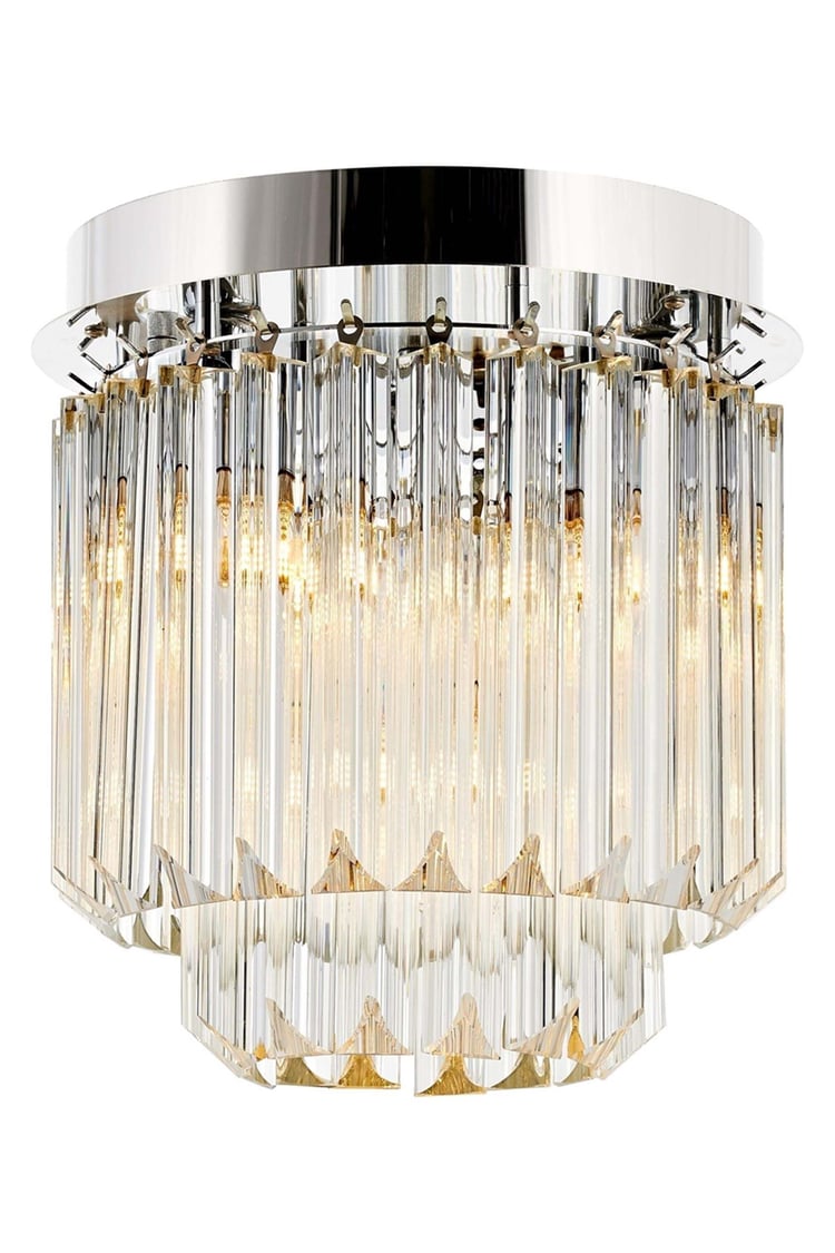 Avonni AR-4302-K30 Krom Kaplama Klasik Avize E14 Metal Kristal 30 cm