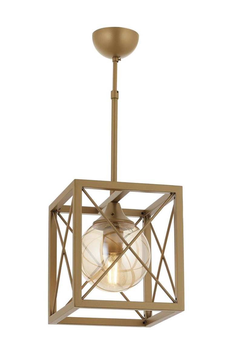 Avonni AV-1732-1EB Eskitme Boya Modern Avize E27 Metal Cam 25x25 cm