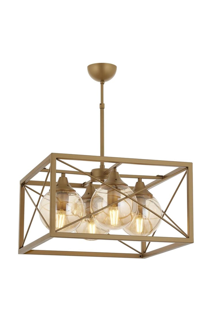 Avonni AV-1732-4EB Eskitme Boya Modern Avize E27 Metal Cam 45 cm