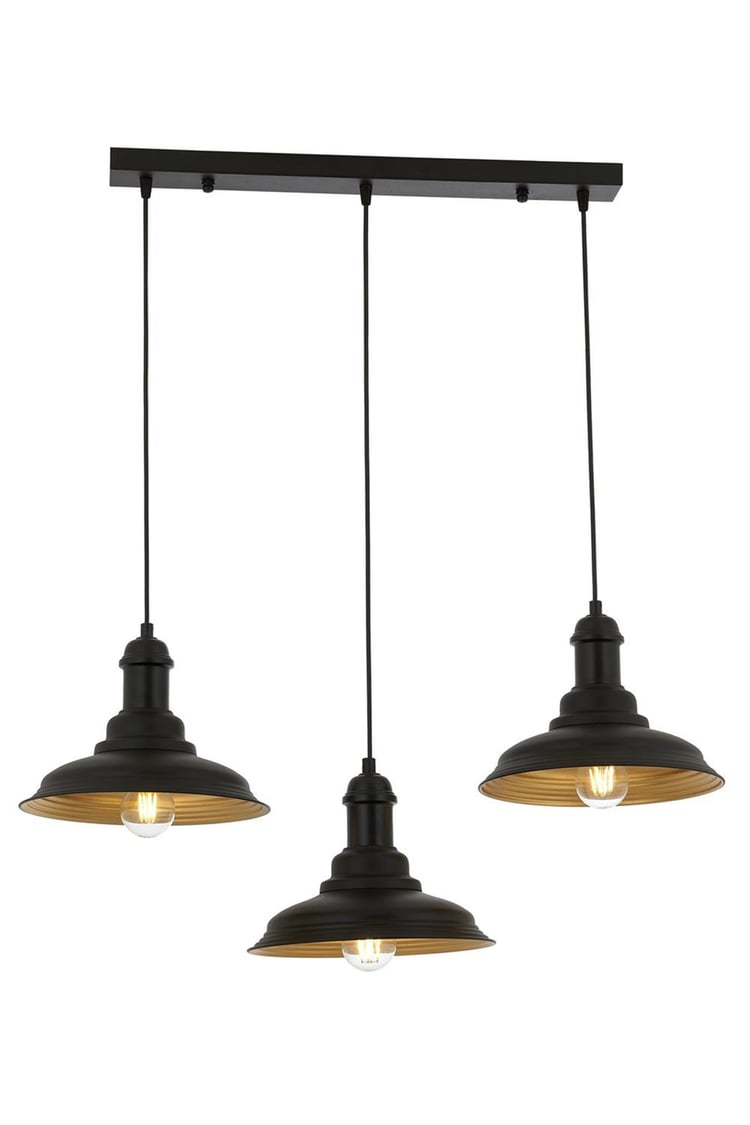 Avonni AV-4106-M29-3Y-BSY Siyah Boya Modern Avize E27 Metal 58x60 cm