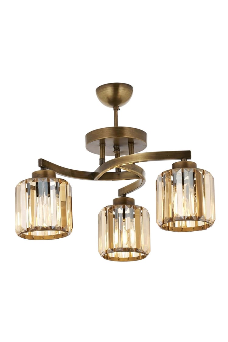 Avonni AV-65229-3E Eskitme Kaplama Modern Avize E27 Metal Kristal 58 cm