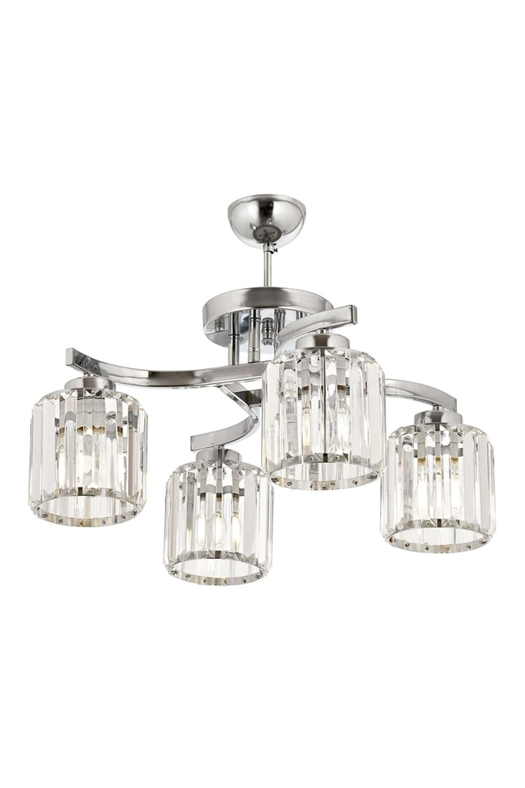 Avonni AV-65229-4K Krom Kaplama Modern Avize E27 Metal Kristal 58 cm