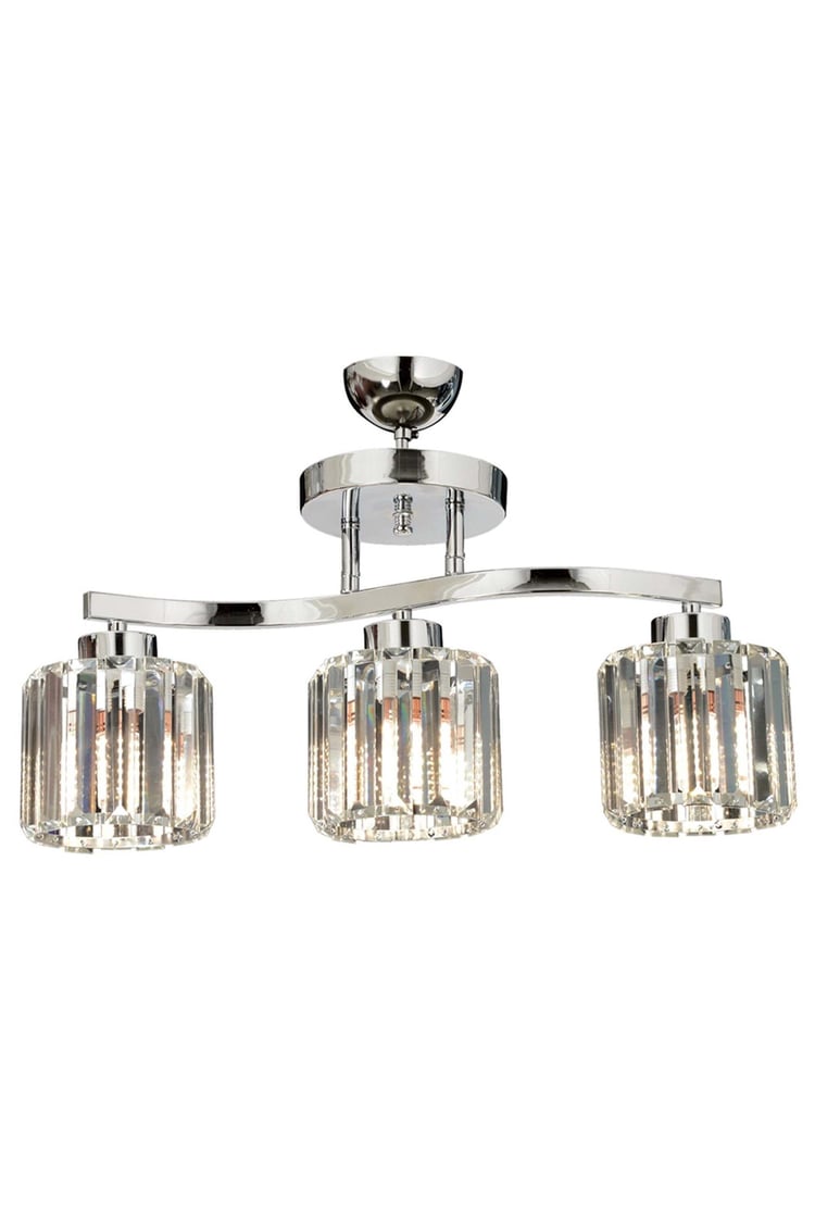 Avonni AV-65231-3K Krom Kaplama Modern Avize E27 Metal Kristal 55x17 cm