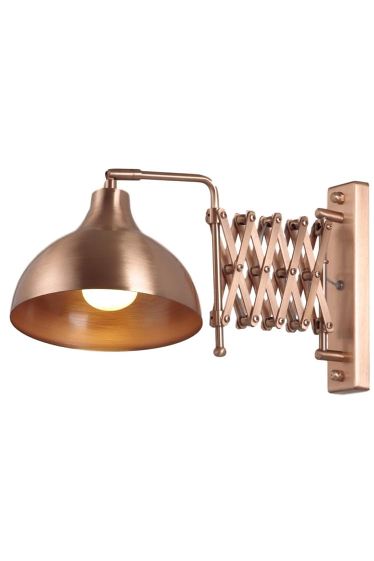 Avonni HAP-9082-CPR Bakır Kaplama Aplik E27 Metal 22x45 cm