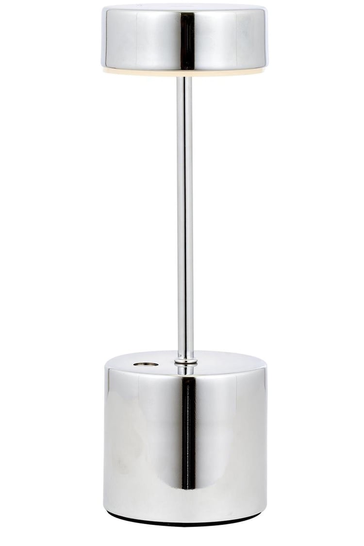 Avonni ML-64003-K Krom Kaplama Masa Lambası LED Metal Pleksi 9 cm