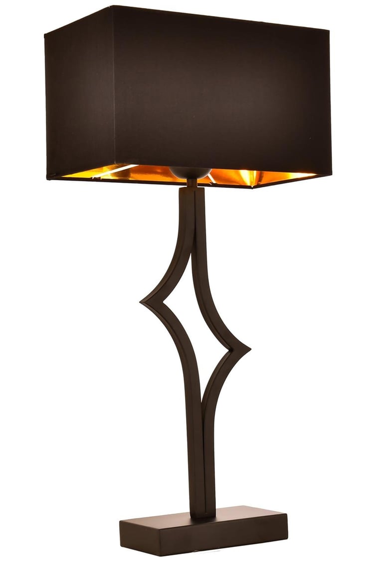 Avonni ML-9148-1BSY Siyah Boya Masa Lambası E27 Metal Kumaş 30x18 cm