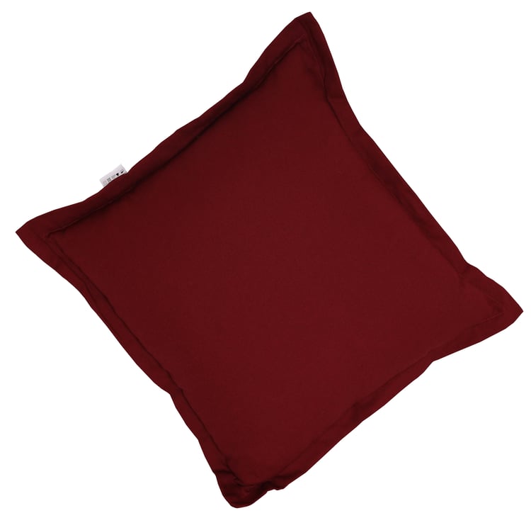 Belde Barok Kırpıntılı Kırlent Bordo - 3673