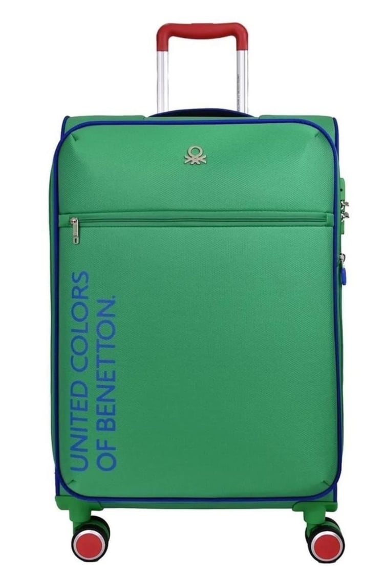 Benetton 14bnt2100-01-ysl Trolley 70 Cm Yeşil Büyük Boy Valiz
