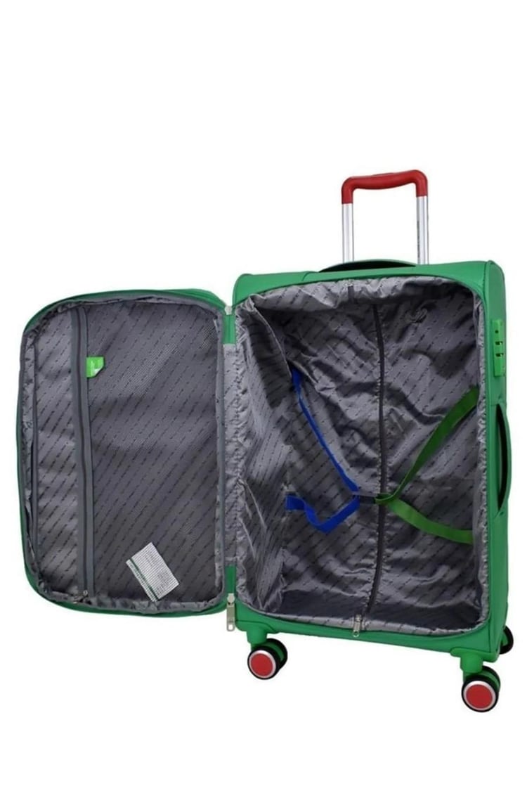 Benetton 14bnt2100-01-ysl Trolley 70 Cm Yeşil Büyük Boy Valiz