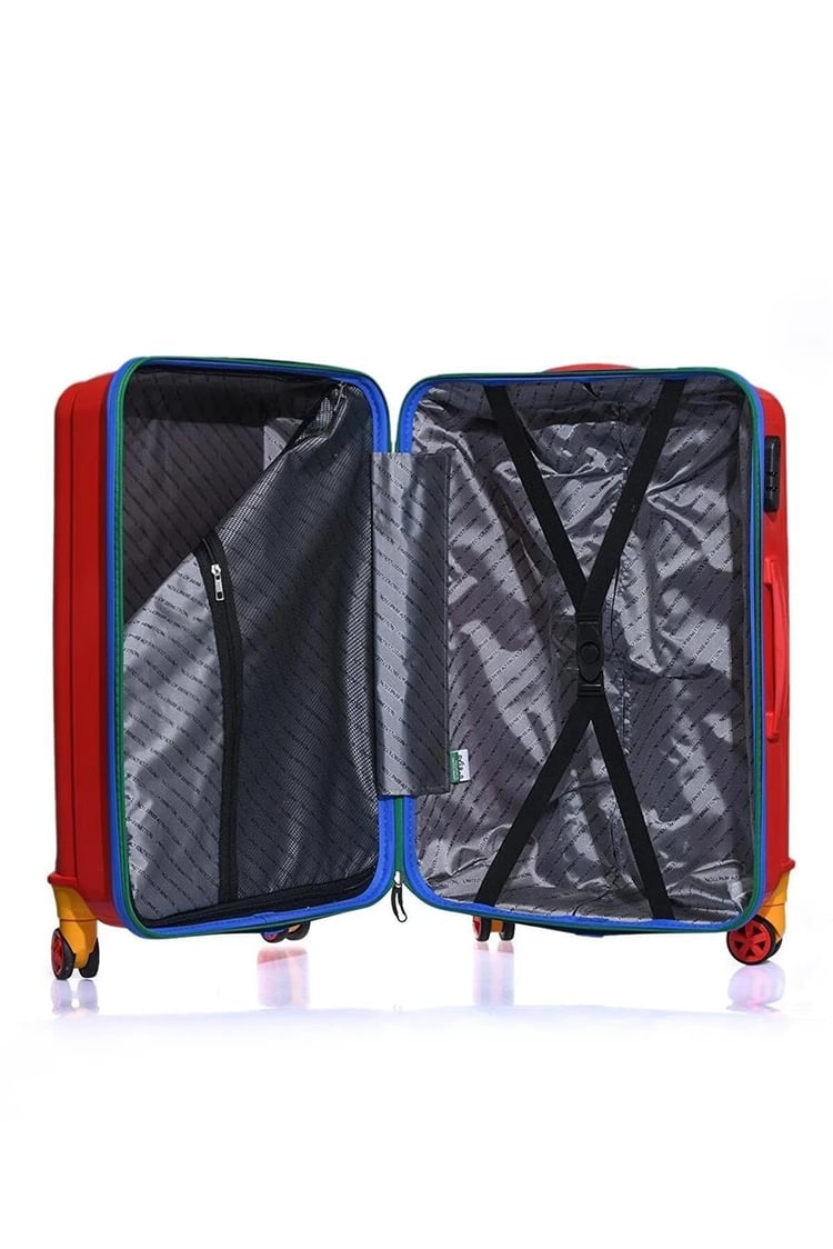Benetton 14BNT300-02-KR Trolley 60 Cm Kırmızı Orta Boy Valiz