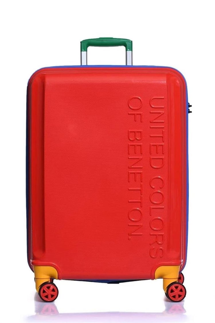 Benetton 14BNT300-02-KR Trolley 60 Cm Kırmızı Orta Boy Valiz