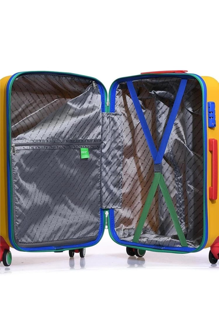 Benetton 14BNT700-02-SR Trolley 60 Cm Sarı Orta Boy Valiz