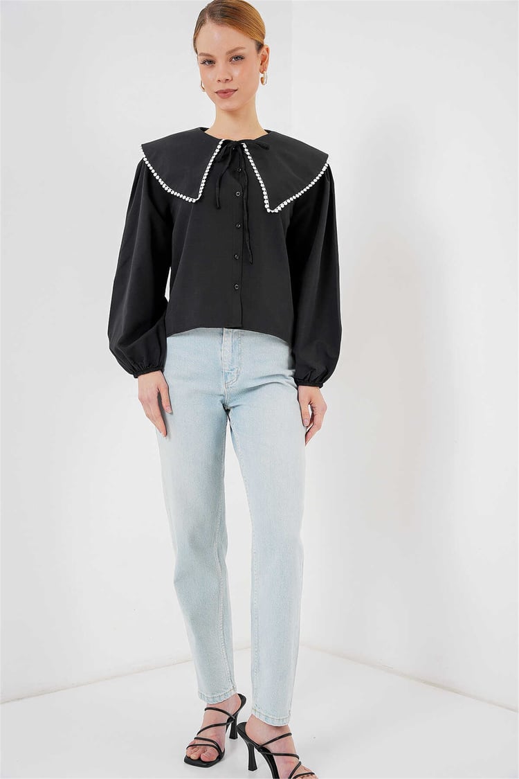 Bigdart 20314 Siyah Kadın Gömlek